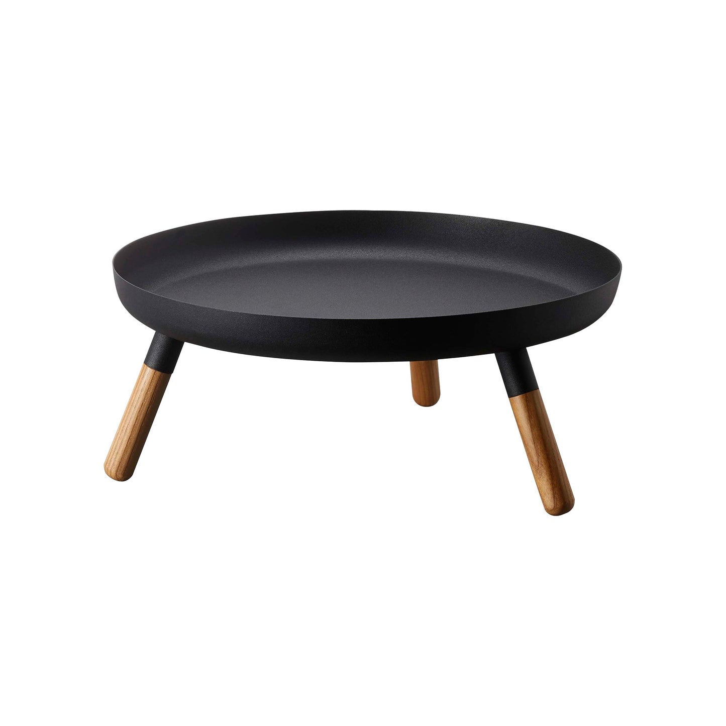 Countertop Pedestal Tray (5 H) - Steel + Wood