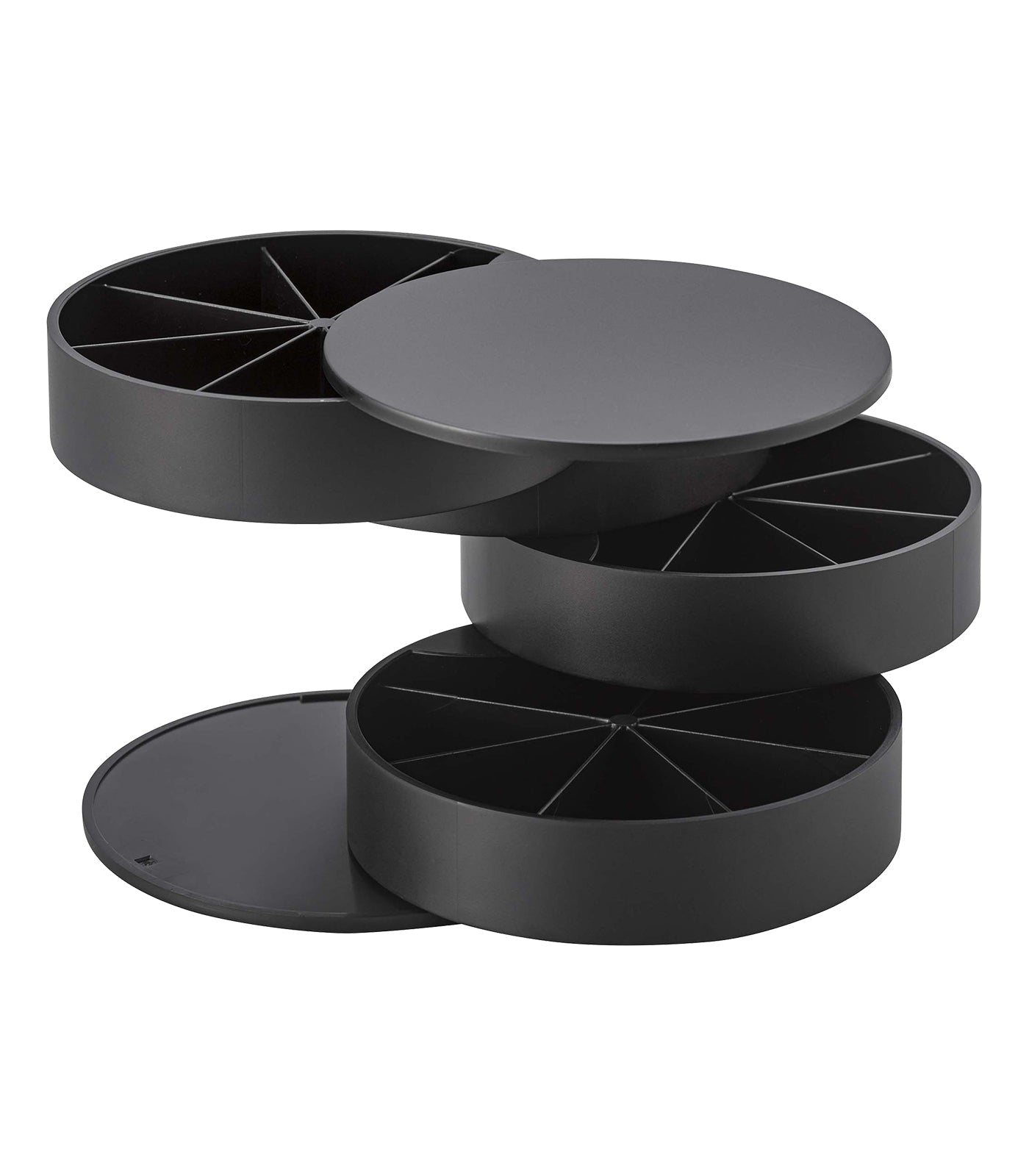 Stacked Jewelry Organizer - Sectioned