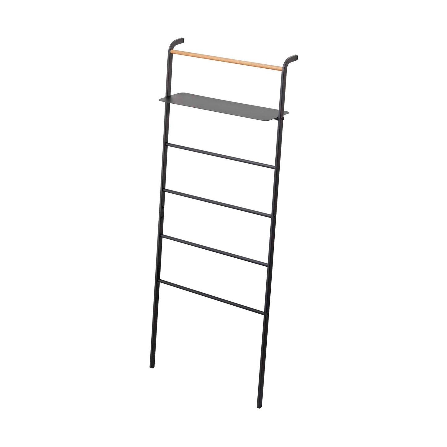 Leaning Storage Ladder With Shelf (63 H) - Steel