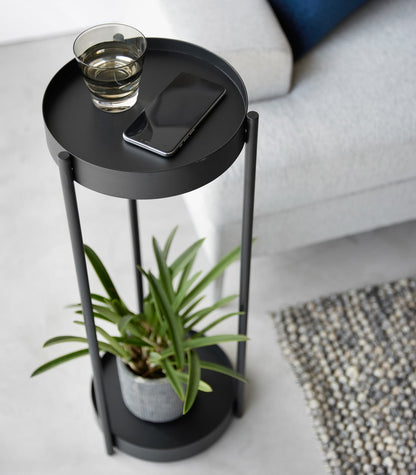 Two-Tier Rolling Plant Stand (28 H)  - Steel