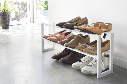 Two-Tier Expandable Shoe Rack (12 H)  - Steel