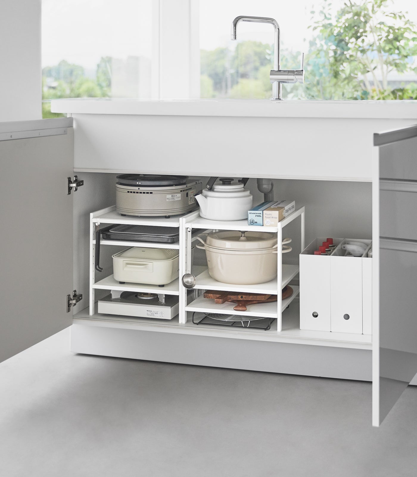 Three-Tier Cabinet Storage Rack (14 H)  - Steel