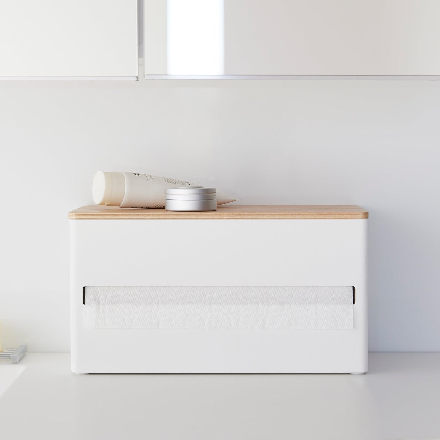 Paper Towel Dispenser - Steel + Wood