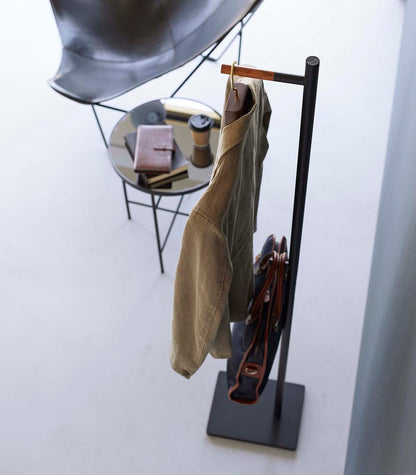 Coat Rack (63.98 H)  - Steel + Wood