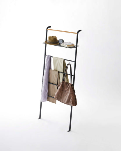 Leaning Storage Ladder With Shelf (63 H)  - Steel