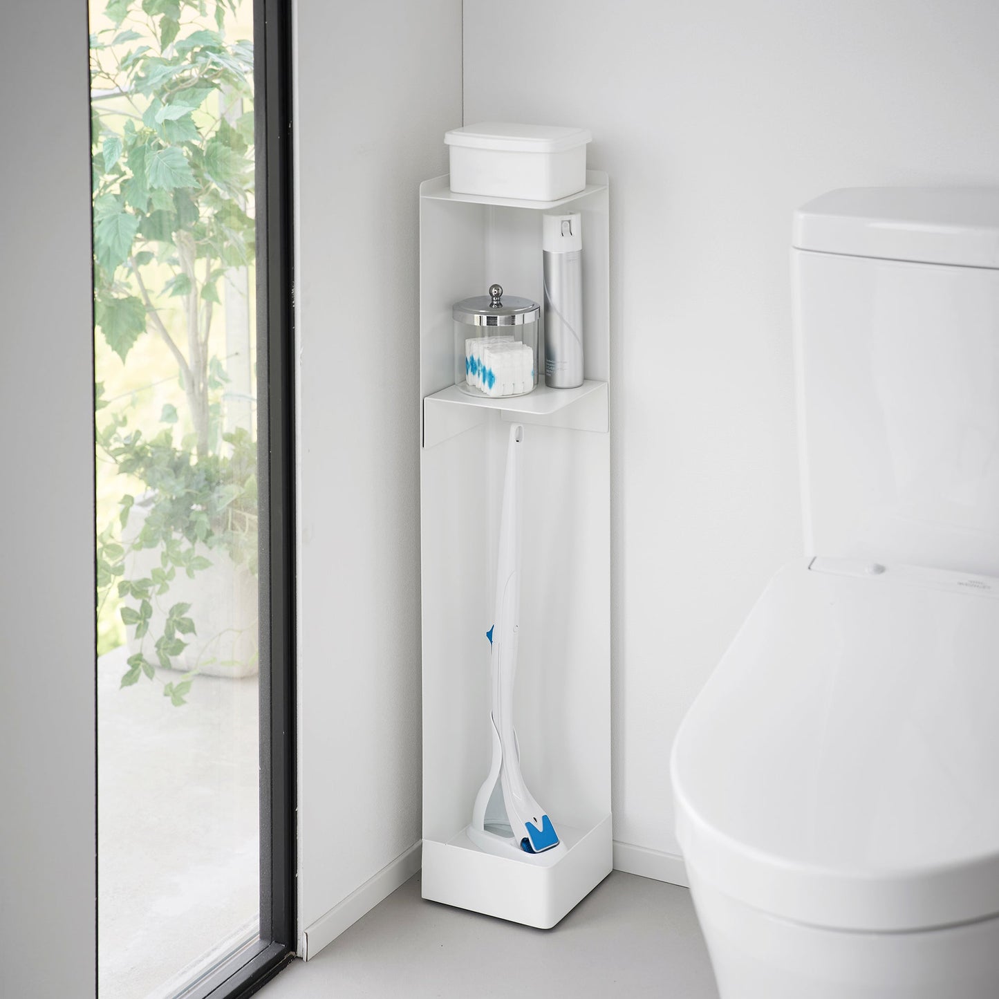 Rolling Bathroom Organizer - Steel