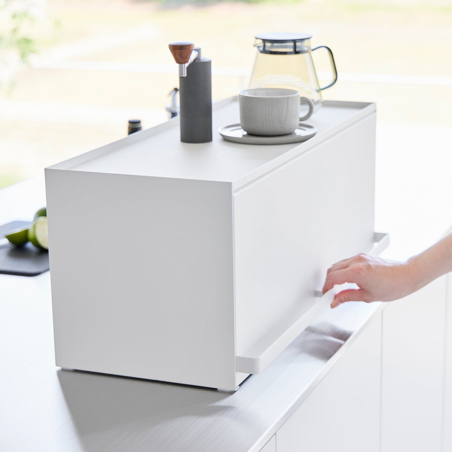 Open-Back Countertop Storage Rack - Steel