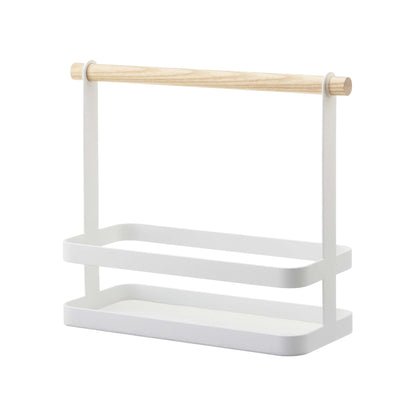 Tabletop Storage Caddy - Steel + Wood