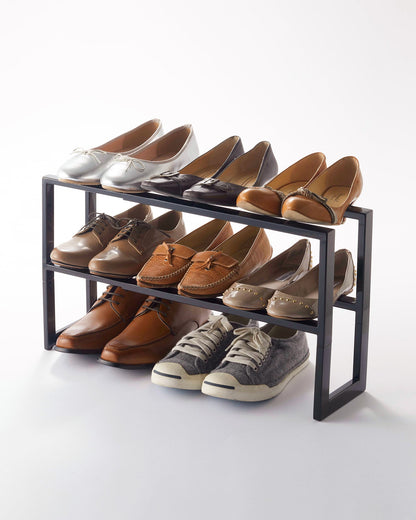 Two-Tier Expandable Shoe Rack (12 H)  - Steel