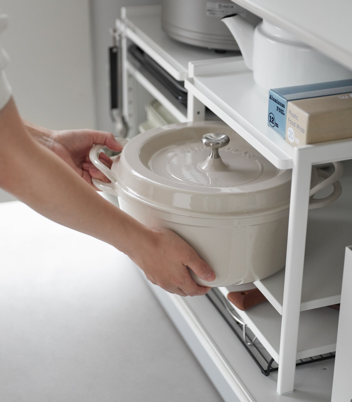 Three-Tier Cabinet Storage Rack (14 H)  - Steel