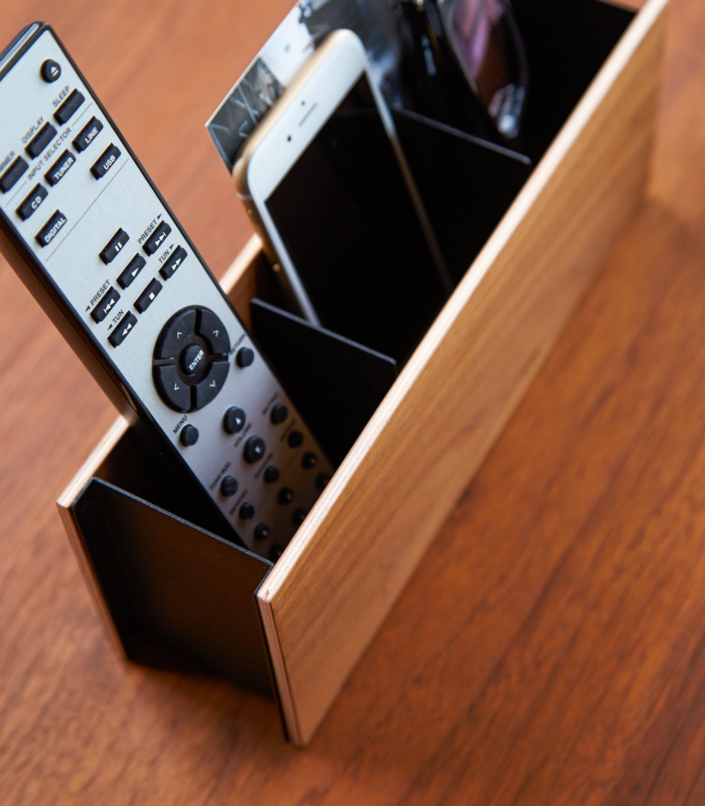 Desk Organizer - Small - Steel + Wood