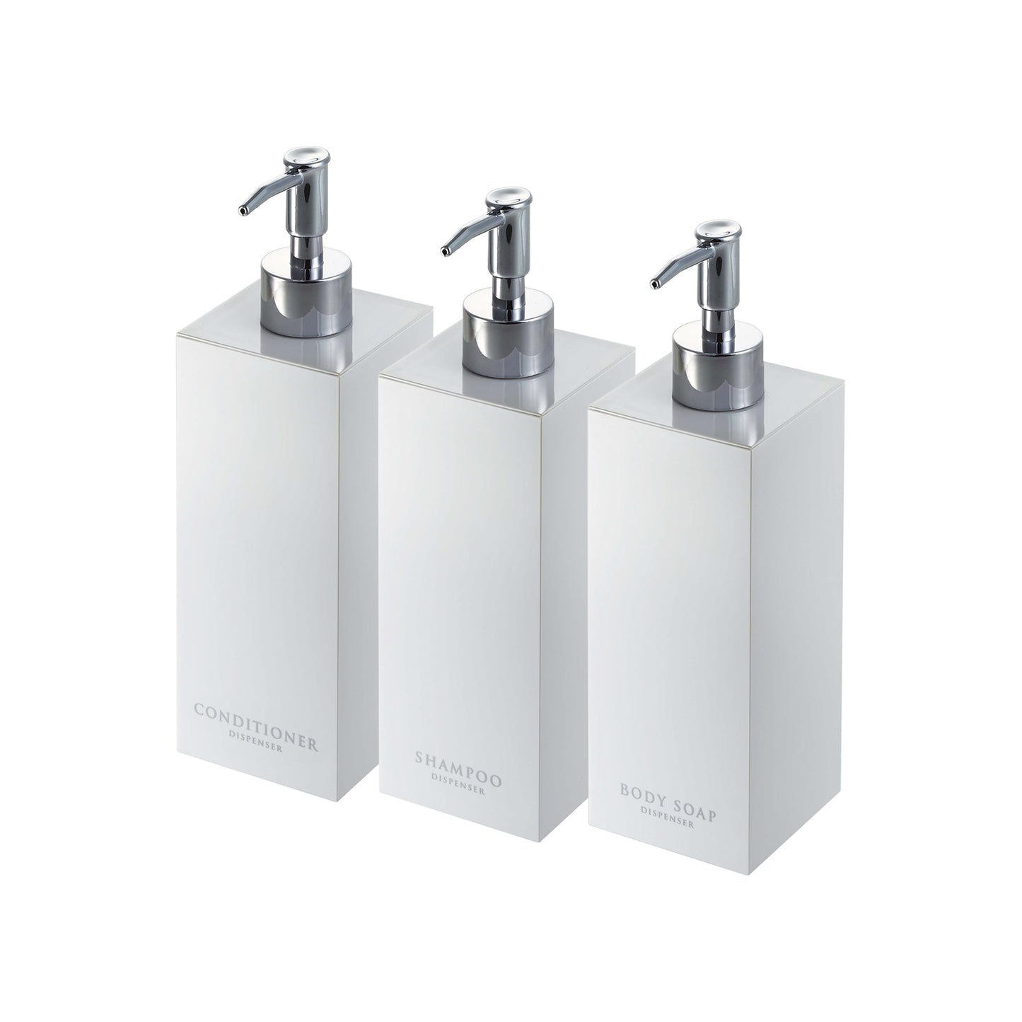 Square Dispenser Bundle - Shampoo, Conditioner, and Body Soap
