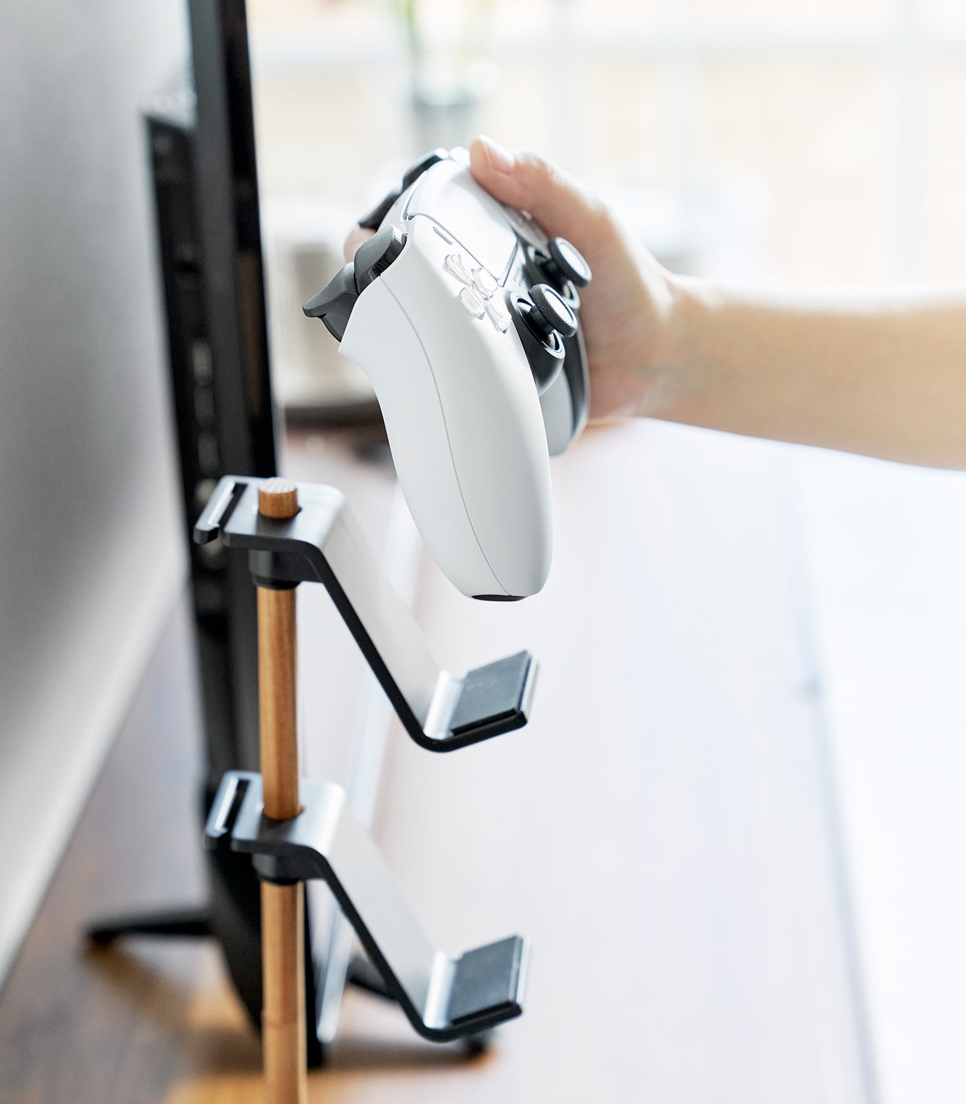 Controller Stand - Steel + Wood