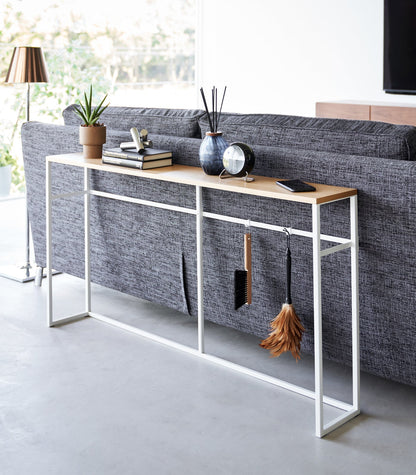 Long Console Table - Open (26 H)  - Steel