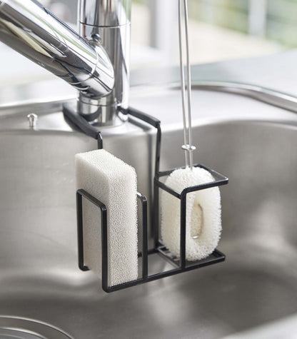Faucet-Hanging Sponge & Brush Holder - Steel
