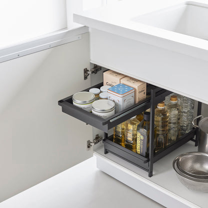 Two-Tier Pull-Out Shelf - Steel