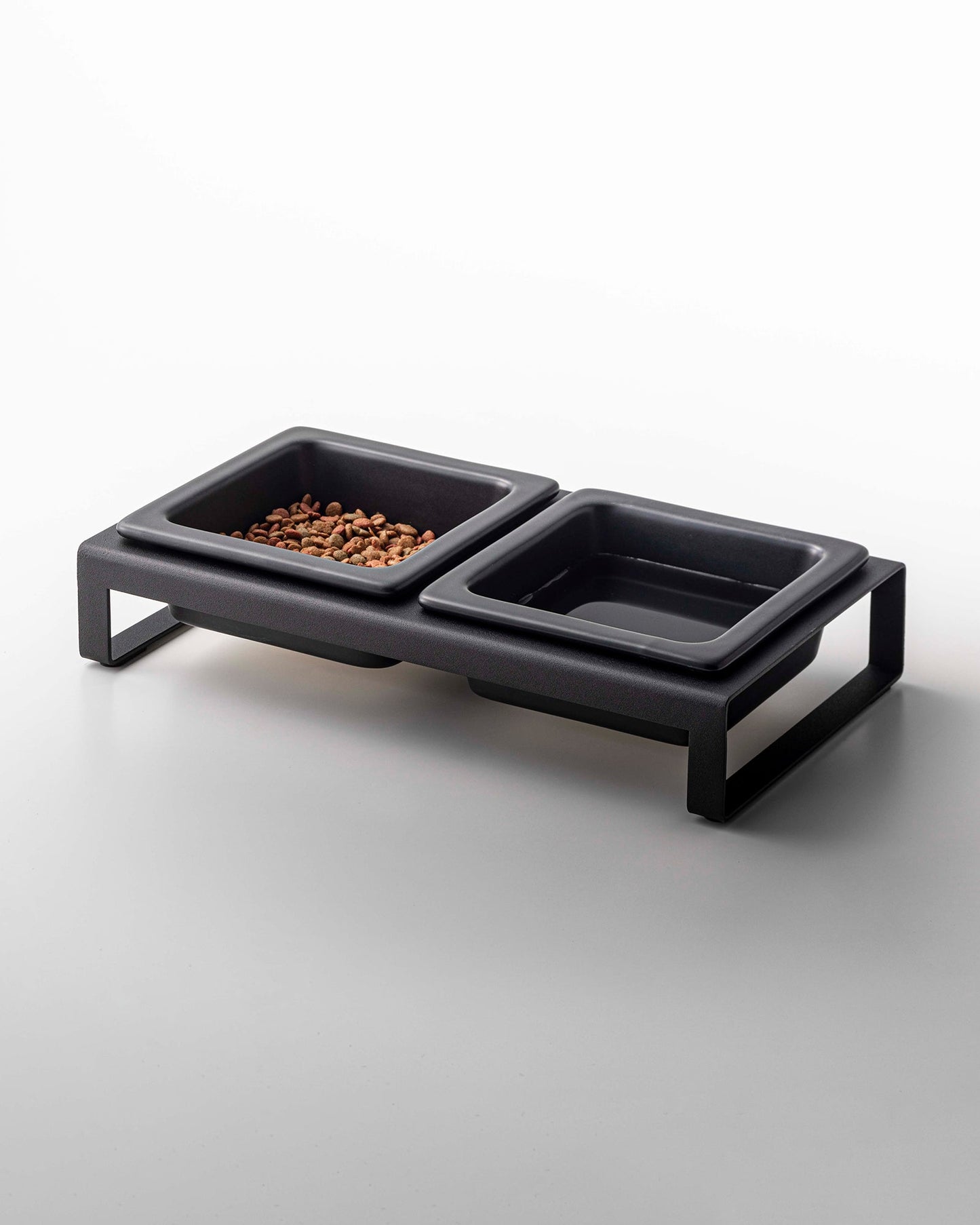 Pet Food Bowl - Steel + Ceramic
