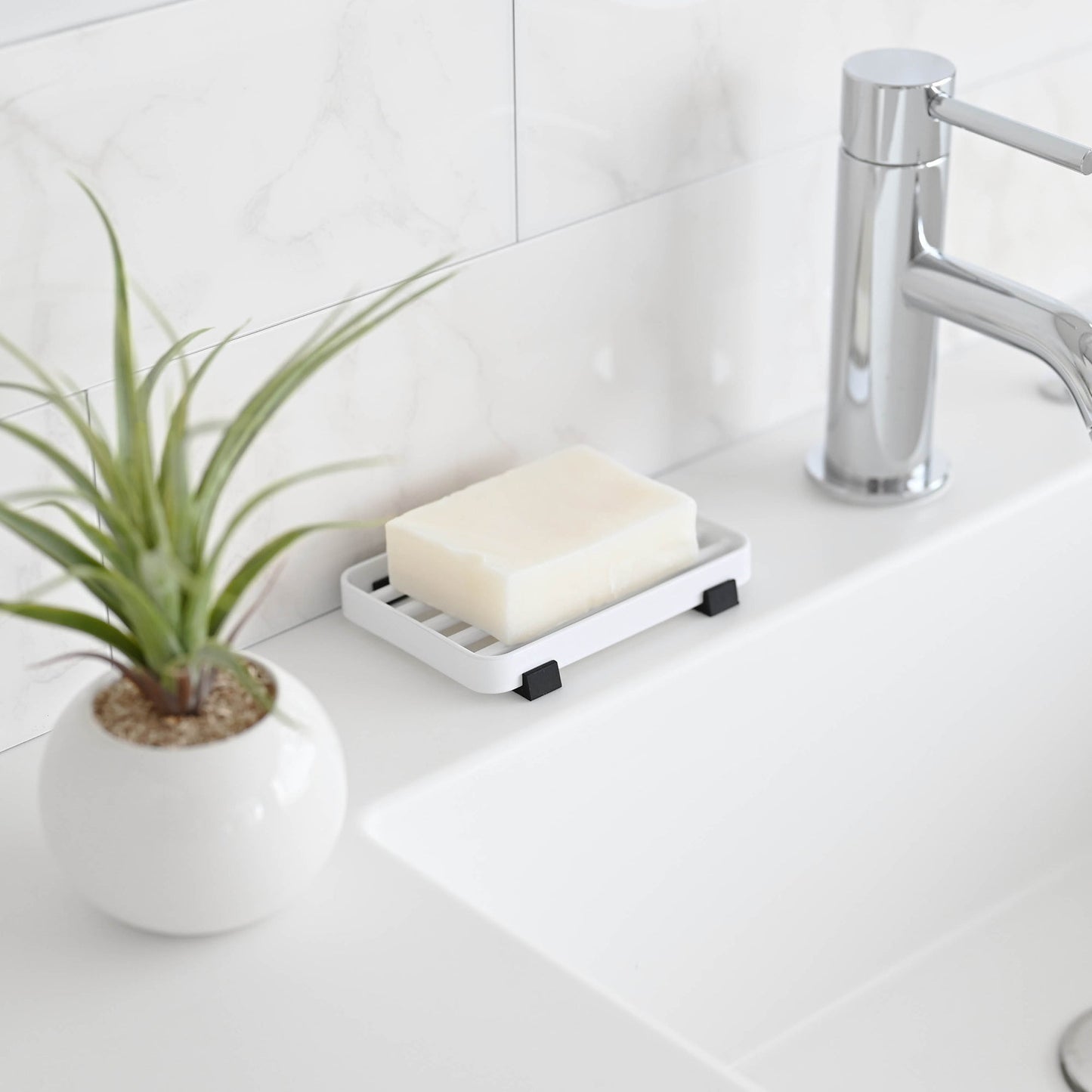 Slotted Soap Tray - Steel