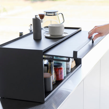 Open-Back Countertop Storage Rack - Steel