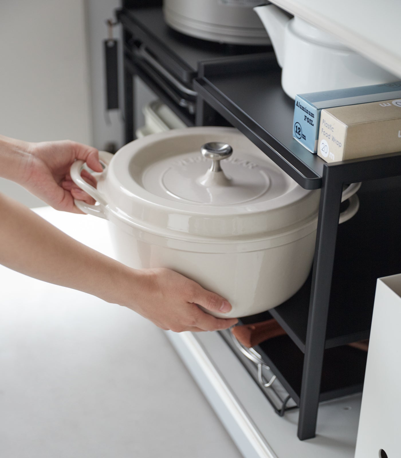 Three-Tier Cabinet Storage Rack (14 H)  - Steel