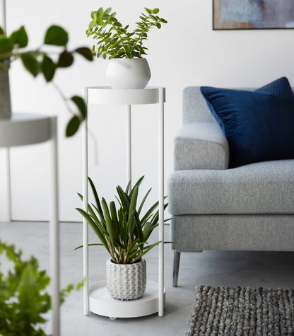 Two-Tier Rolling Plant Stand (28 H)  - Steel