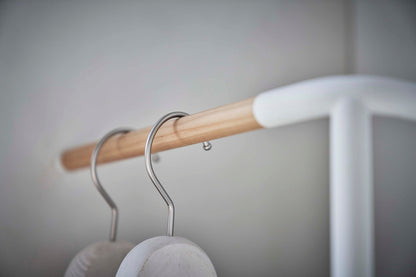 Corner Leaning Coat Hanger (63 H)  - Steel + Wood