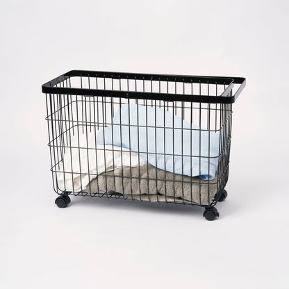Rolling Wire Basket (14.8 H)  - Steel