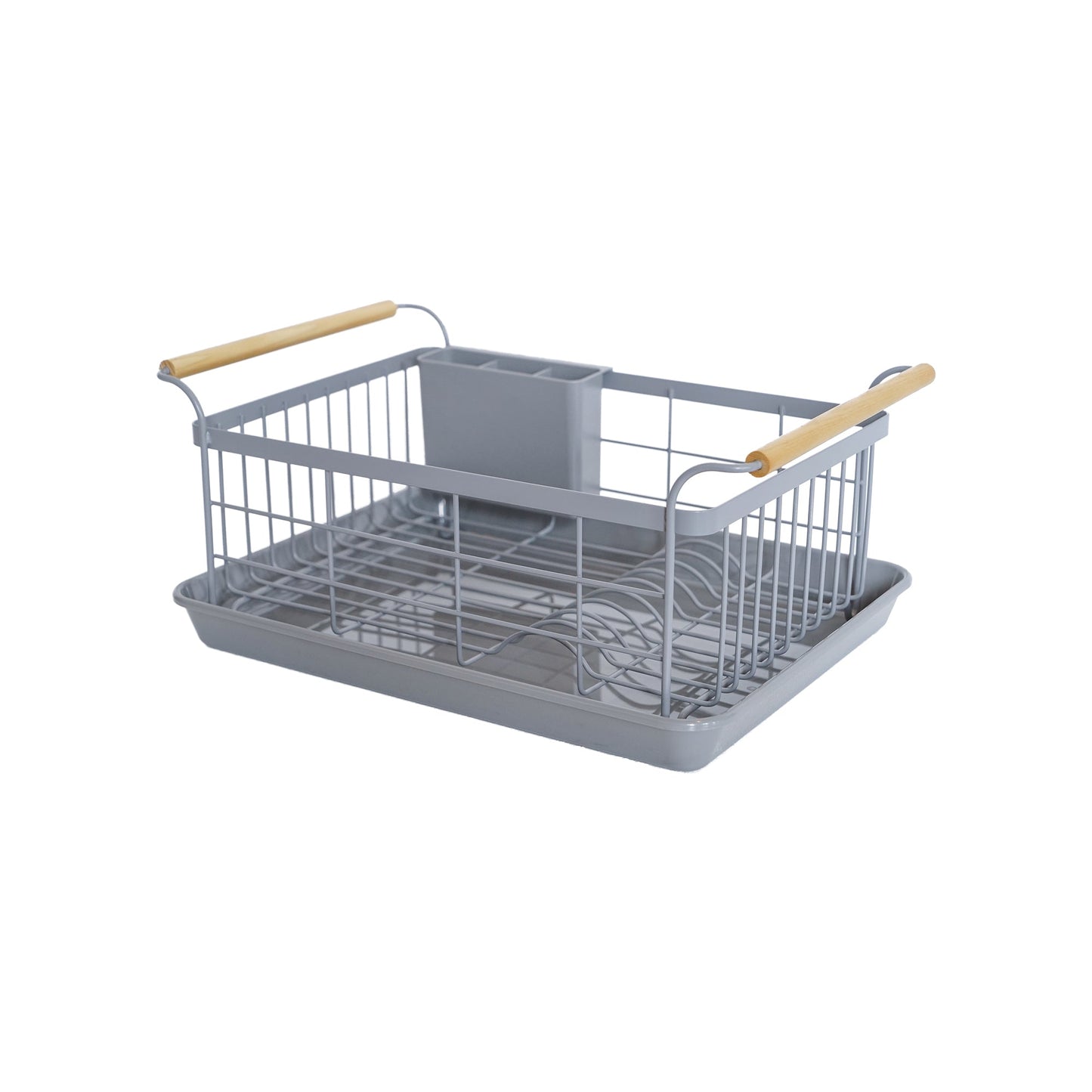 Dish Rack - Steel + Wood