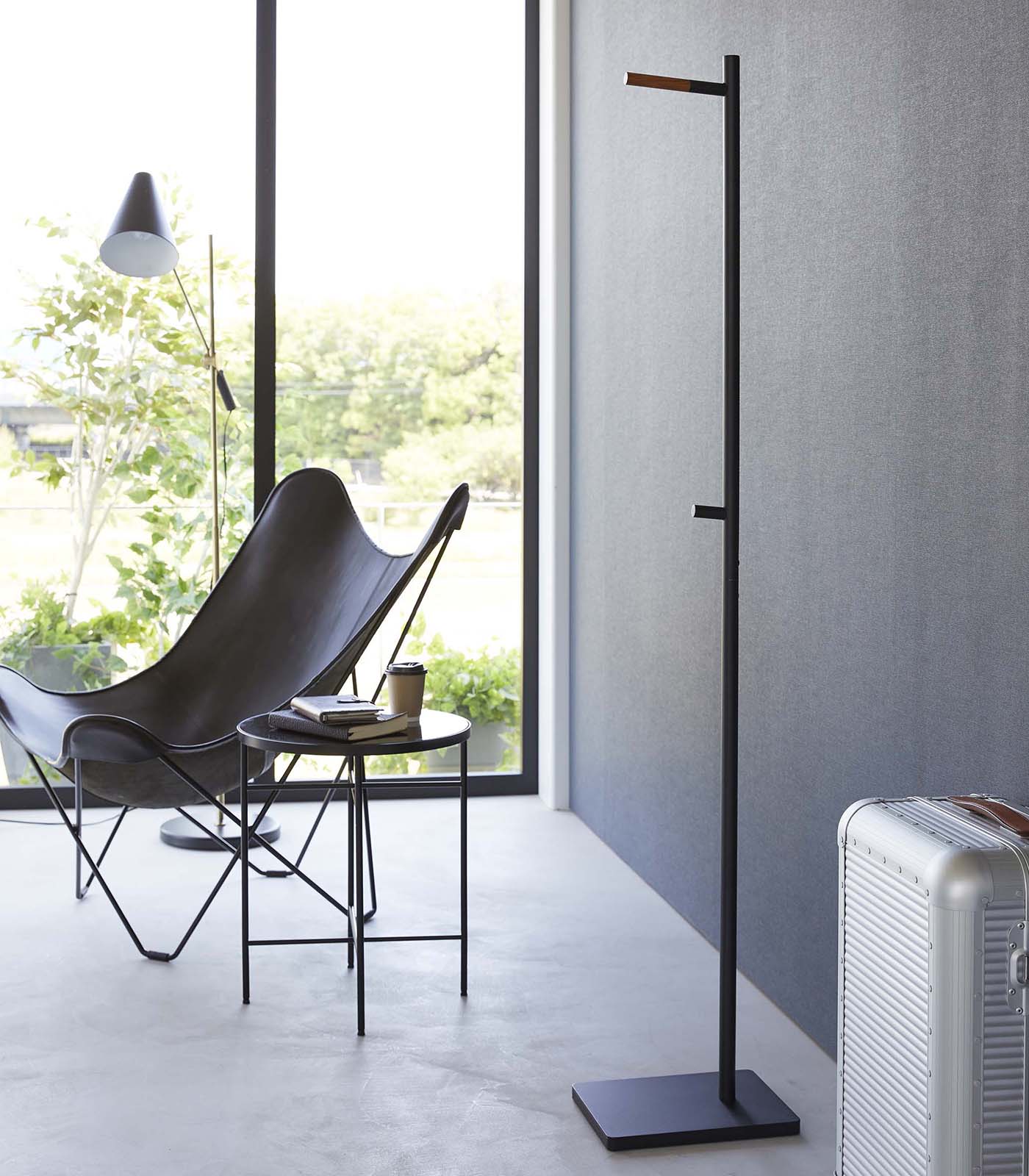 Coat Rack (63.98 H)  - Steel + Wood