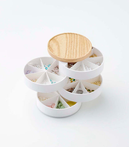Stacked Jewelry Organizer - Sectioned