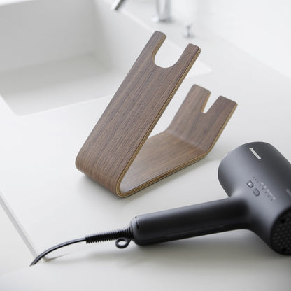 Hair Dryer and Iron Stand - Wood