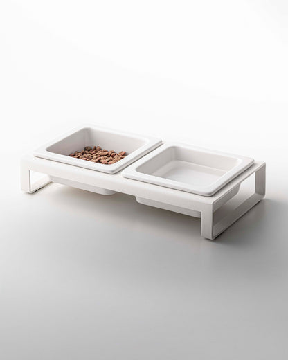 Pet Food Bowl - Steel + Ceramic