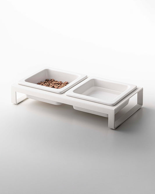Pet Food Bowl - Steel + Ceramic
