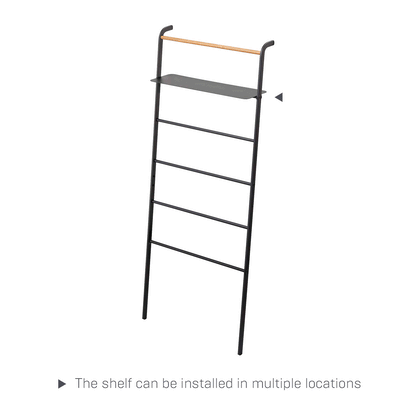 Leaning Storage Ladder With Shelf (63 H)  - Steel