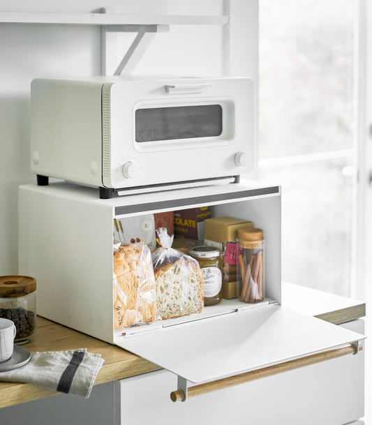 Bread Box - Steel + Wood