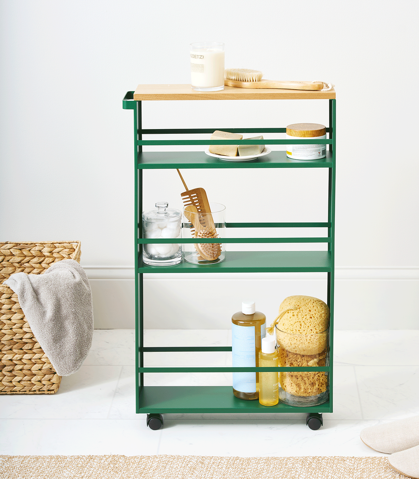 Slim Storage Cart (32 H)  - Steel