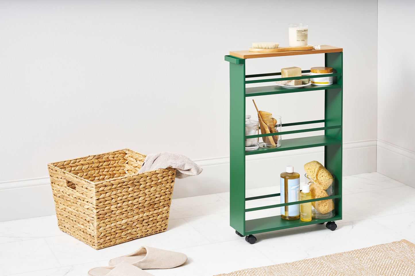 Slim Storage Cart (32 H)  - Steel