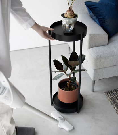 Two-Tier Rolling Plant Stand (28 H)  - Steel