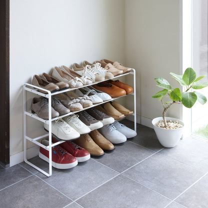Three-Tier Expandable Shoe Rack (18 H)  - Steel