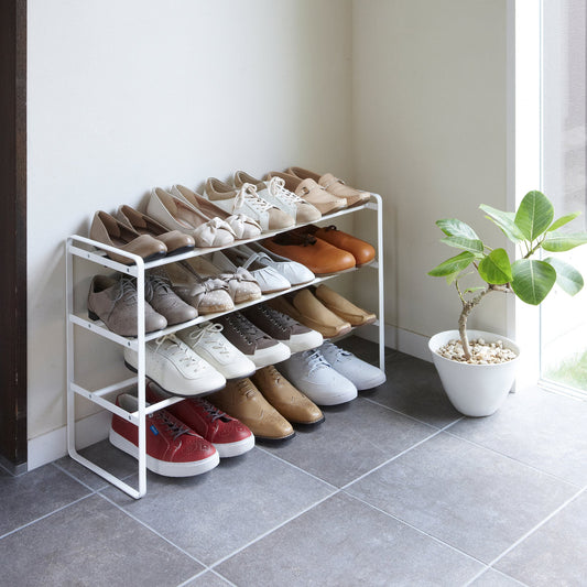 Three-Tier Expandable Shoe Rack (18 H)  - Steel