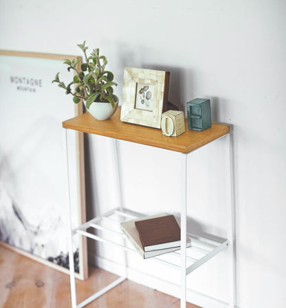 End Table (22 H)  - Steel + Wood